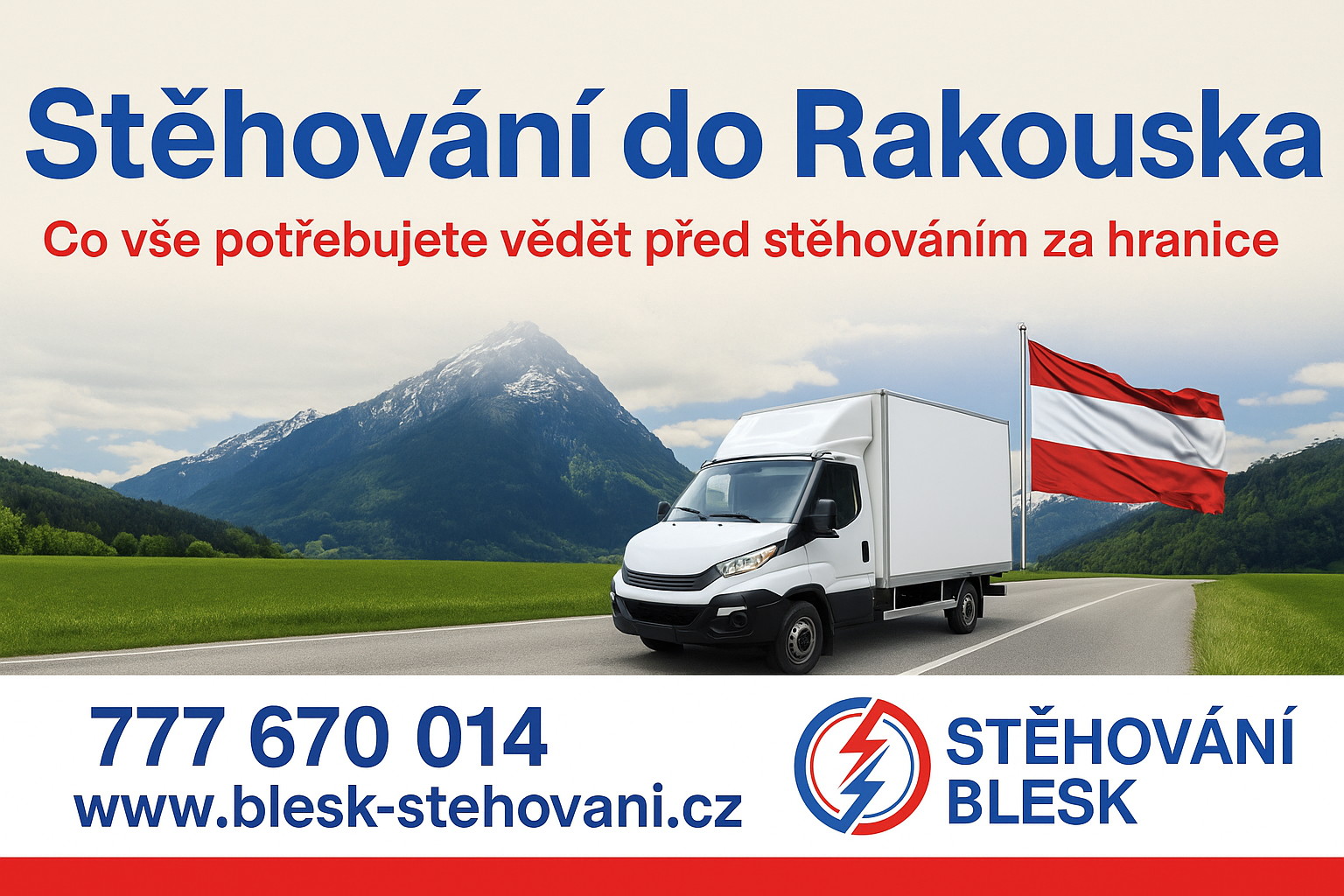 Stěhování do Rakouska – s námi snadno a bez starostí