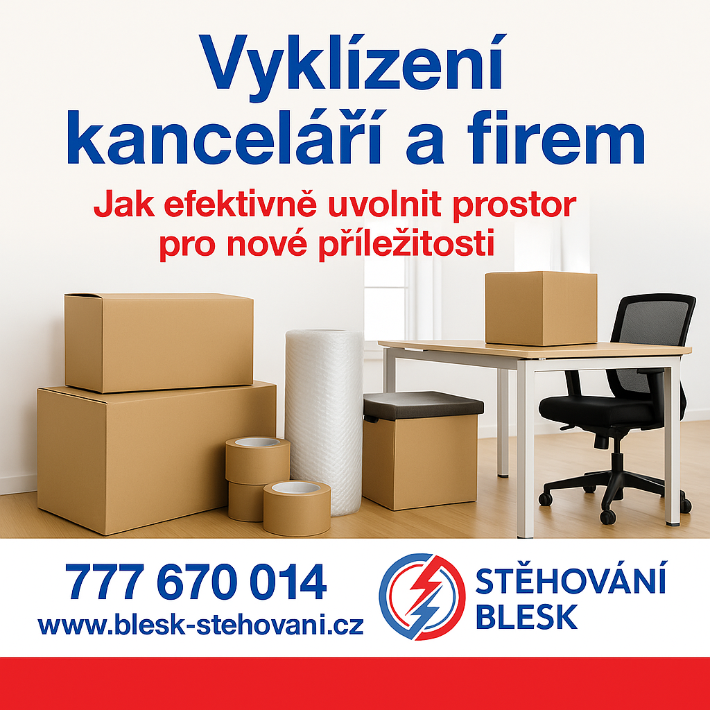 Vyklízení kanceláří a firemních prostor v Praze – rychle a profesionálně